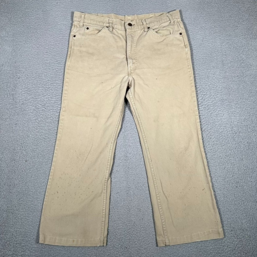 Levis Jeans Mens 36x25 Brown Vintage 517 Bootcut Denim Cowboy Rodeo Workwear USA